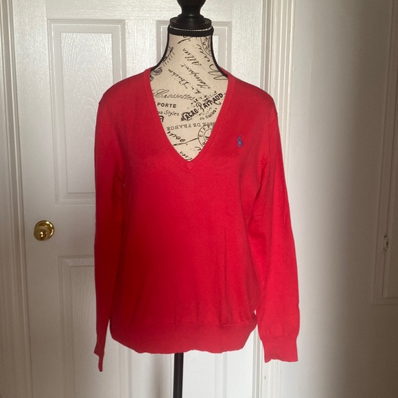 Ralph Lauren V-Neck Sweater    Size M - Picture 1 of 5